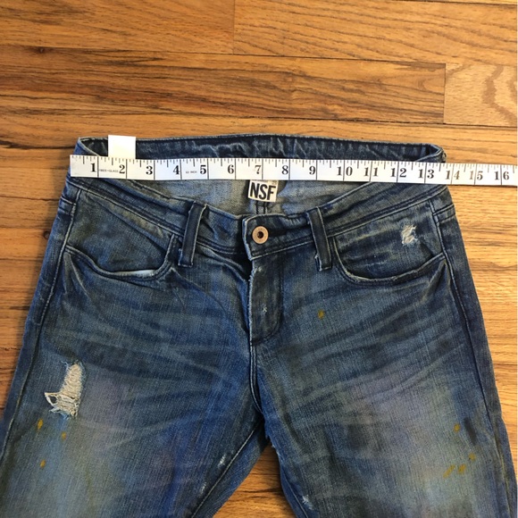 NSF Slim Straight jeans miner wash blue size 25 - Picture 3 of 16